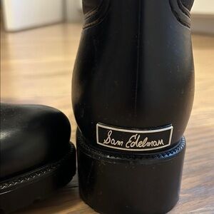 Sam Edelman Black Quilted waterproof Winter rain Snow Boots